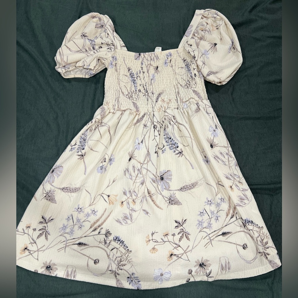 H&M Floral Cream Dress
